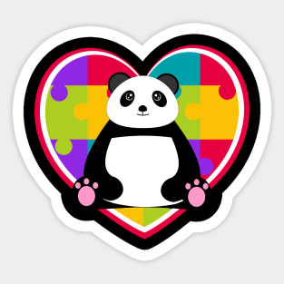 Autism Day panda Sticker